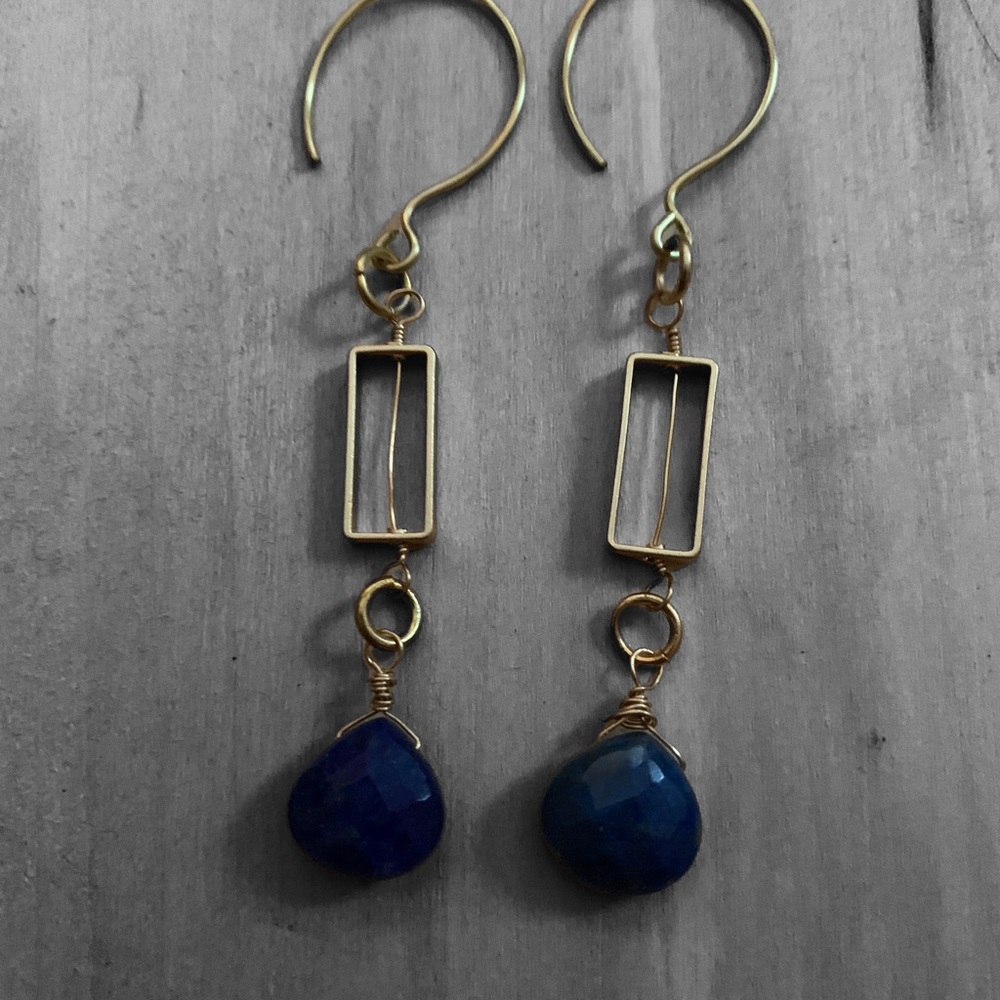 Handcrafted Lapis Lazuli Earrings By Katherine Morris Designs